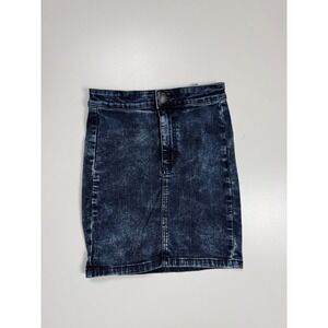 American Eagle Outfitters Super Stretch Dark Acid Wash Denim Mini Skirt Size 0